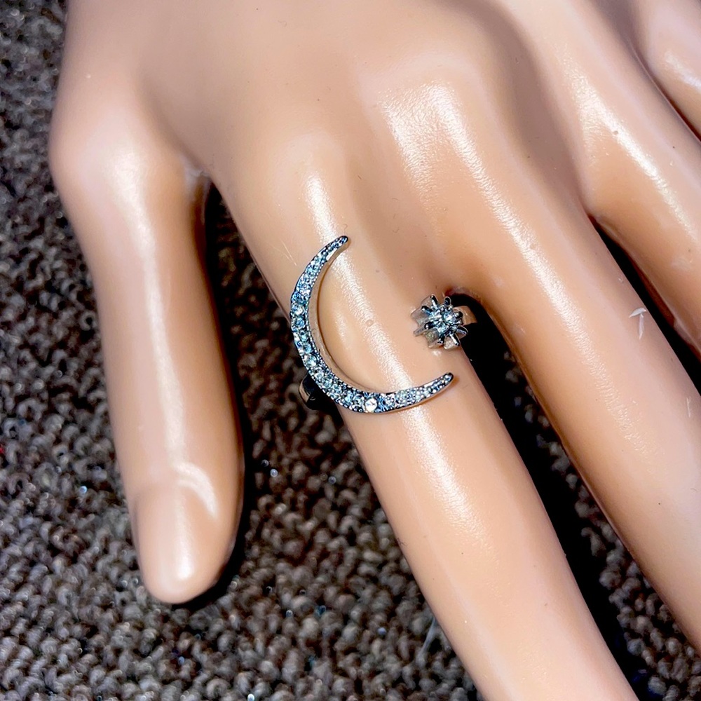 Moon & Star Ring